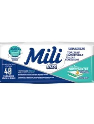 TOALHA UMED ADUL MILI VITA 40U