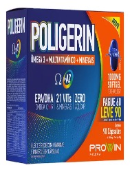 POLIGERIN OMEGA 1000MG 90CAP