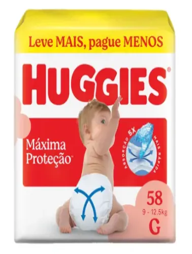 FR HUGGIES SUP CAR HIPER G 58U