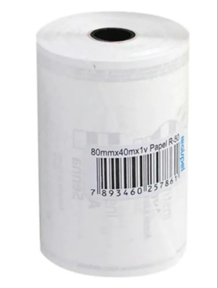 BOBINA MAX PRINT TERMICA BRANCA 80X40 UND