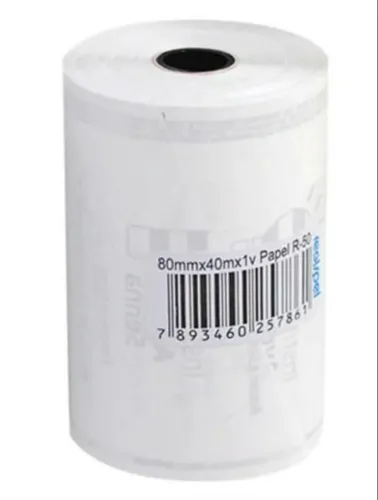 BOBINA MAX PRINT TERMICA BRANCA 80X40 UND