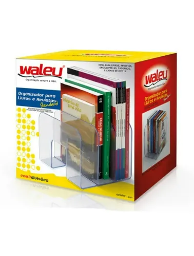 ORGANIZADOR P/LIVROS WALEU STAND CRISTAL 10170001