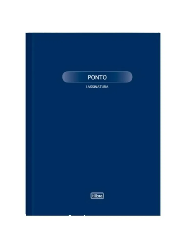 LIVRO DE PONTO TILIBRA 1 ASSINATURA GRANDE 100F