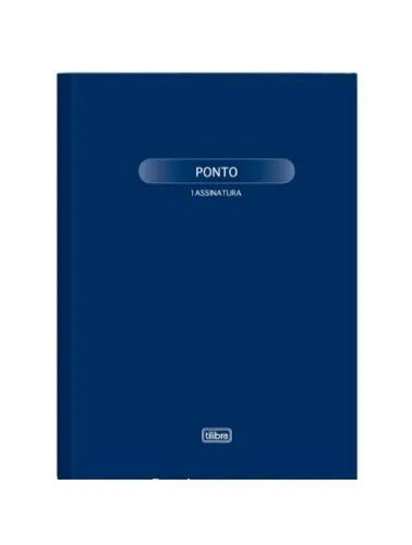LIVRO DE PONTO TILIBRA 1 ASSINATURA GRANDE 100F