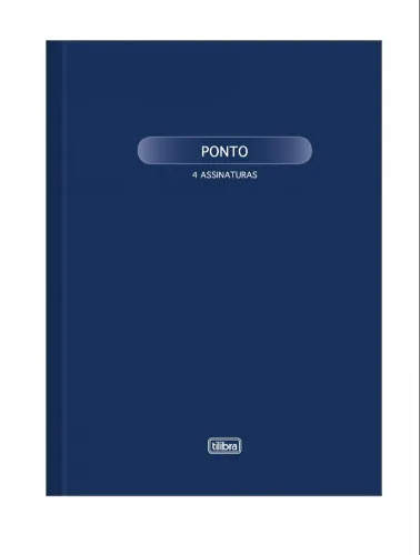 LIVRO DE PONTO TILIBRA 4 ASSINATURA GRANDE 100F
