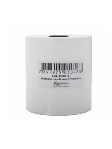 BOBINA MAX PRINT TERMICA BRANCO 57X40