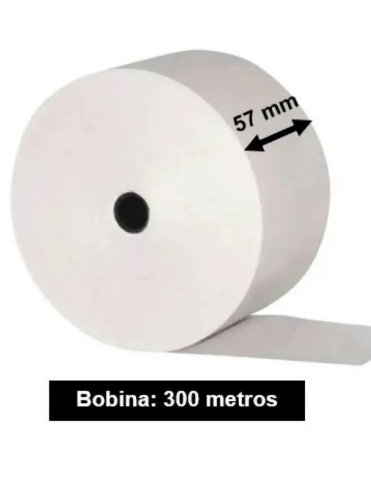 BOBINA MAX PRINT TERMICA 57X300 BRANCO