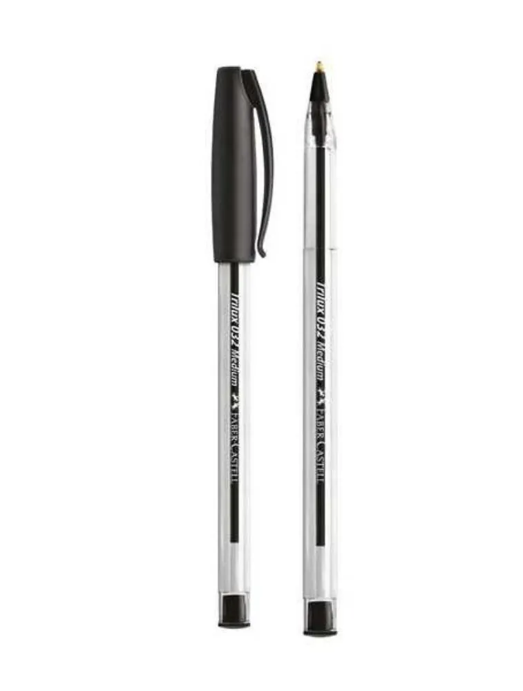 CANETA FABER CASTELL TRILUX MEDIA 1.0mm PRETA