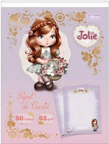BLOCO PAPEL CARTA TILIBRA JOLIE 50 FOLHAS 395421
