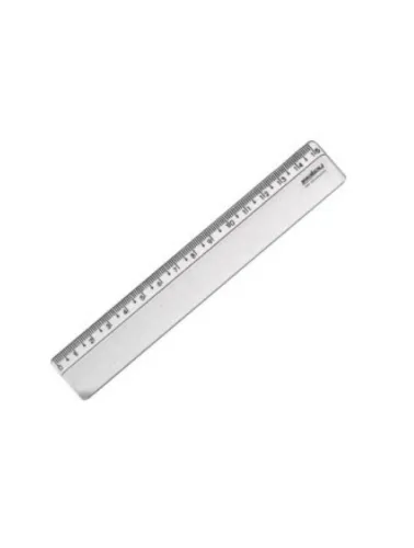 REGUA WALEU 15CM CRISTAL 10270001