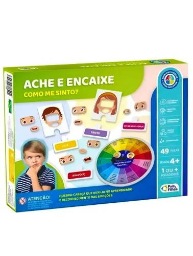 BRINQUEDO EDUCATIVO ACHE E ENCAIXE, COMO ME SINTO? 791903-1