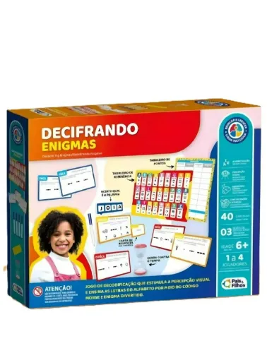 BRINQUEDO EDUCATIVO PAIS E FILHOS DECIFRANDO ENIGMAS