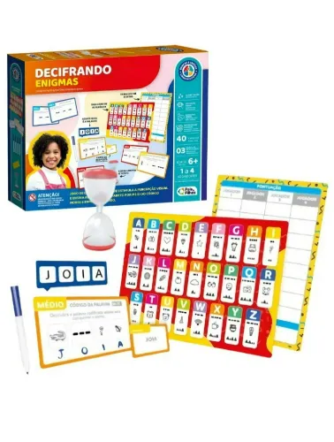 BRINQUEDO EDUCATIVO PAIS E FILHOS DECIFRANDO ENIGMAS