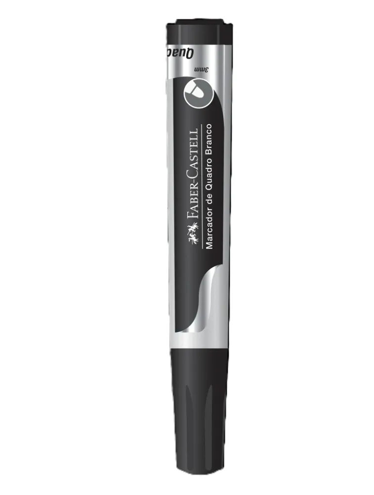 MARCADOR P/QUADRO BRANCO FABER CASTELL PRETO MQB/PR