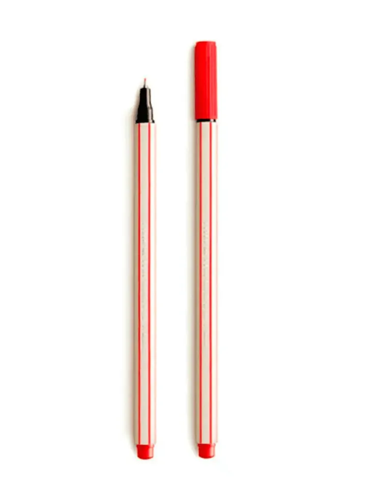 CANETA COMPACTOR MICROLINE 04 VERMELHO