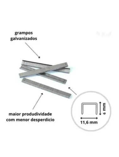 GRAMPO ACC 106/6 GALVANIZADO C/2500