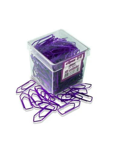 CLIPS ACC 2/0 AÇO EPOXI COLOR LILAS C/100UND
