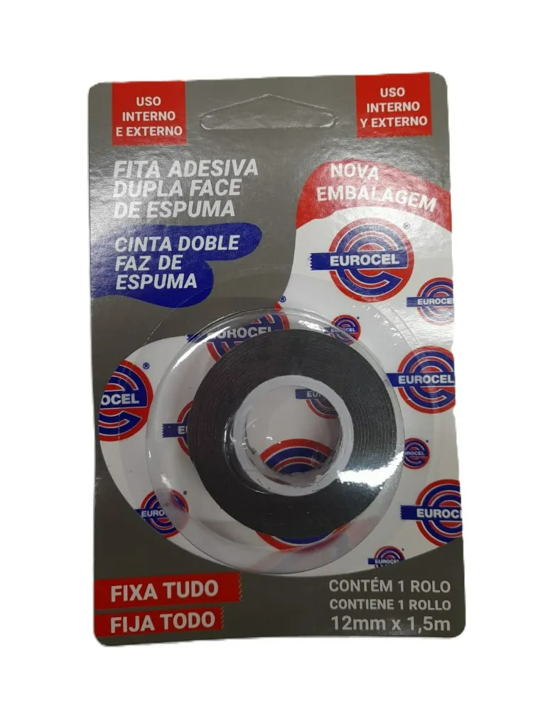 FITA D FACE EUROCEL 12X1,5 ESPUMA
