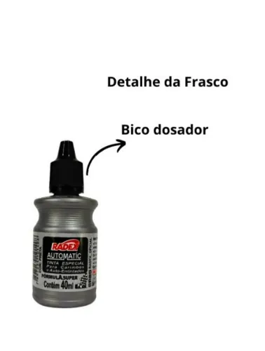 TINTA P/CARIMBO AUTOMATICO RADEX PRETO 174