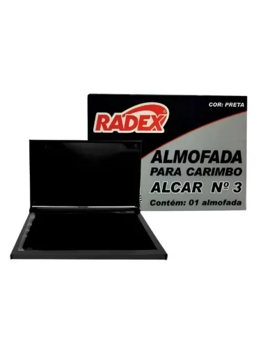 ALMOFADA PARA CARIMBO RADEX PRETA