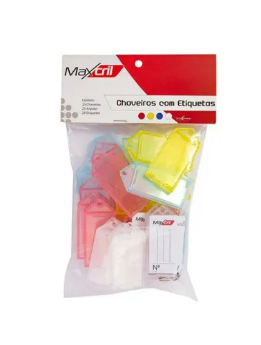 IDENTIFICADOR P/CHAVES MAXCRIL CORES C/25 10180015