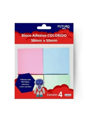BLOCO ADESIVO FUTURO 38X50 C/4 BLOCO 50F FO222211