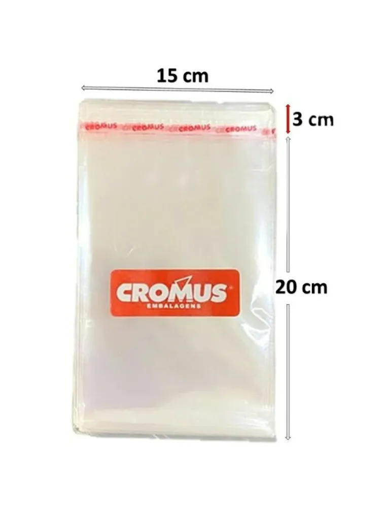 SACO ADESIVADP CROMUS TRANSPARENTE 15X20 C/100 51724