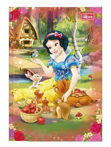 CADERNO CAPA DURA TILIBRA UNIVERSITÁRIO COSTURADO PRINCESAS 80F