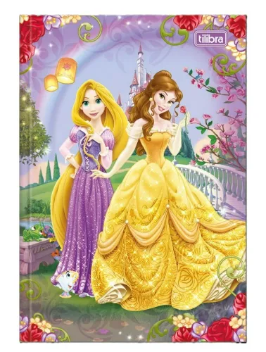 CADERNO CAPA DURA TILIBRA UNIVERSITÁRIO COSTURADO PRINCESAS 80F