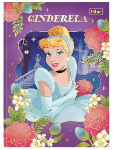 CADERNO CAPA DURA TILIBRA COLEGIAL COSTURADO PRINCESA 80 FOLHAS