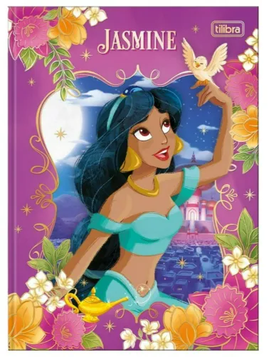 CADERNO CAPA DURA TILIBRA COLEGIAL COSTURADO PRINCESA 80 FOLHAS