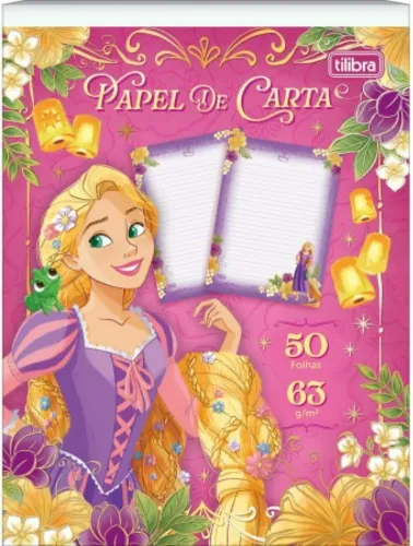 BLOCO PAPEL CARTA TILIBRA PRINCESAS 50 FOLHAS 398667