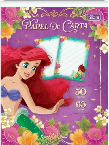 BLOCO PAPEL CARTA TILIBRA PRINCESAS 50 FOLHAS 398667