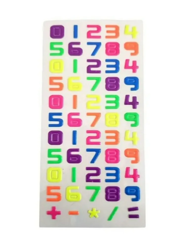 ETIQUETA ADESIVA TOKIO MULTIART NUMEROS ADE0024