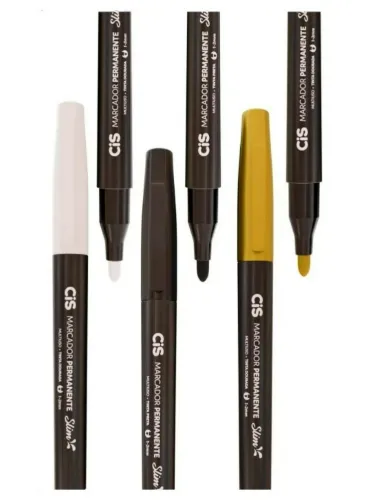 MARCADOR PERMANENTE CIS SLIM OURO 57329