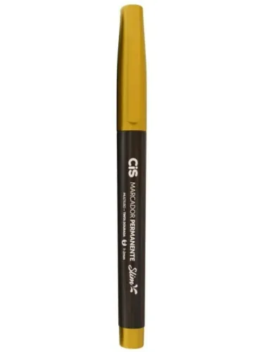 MARCADOR PERMANENTE CIS SLIM OURO 57329