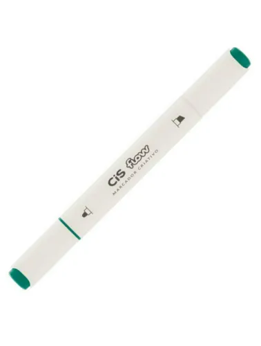MARCADOR CIS PONTA DUPLA CRIATIVO FLOW Nº35 VERDE ESMERALDA 57806