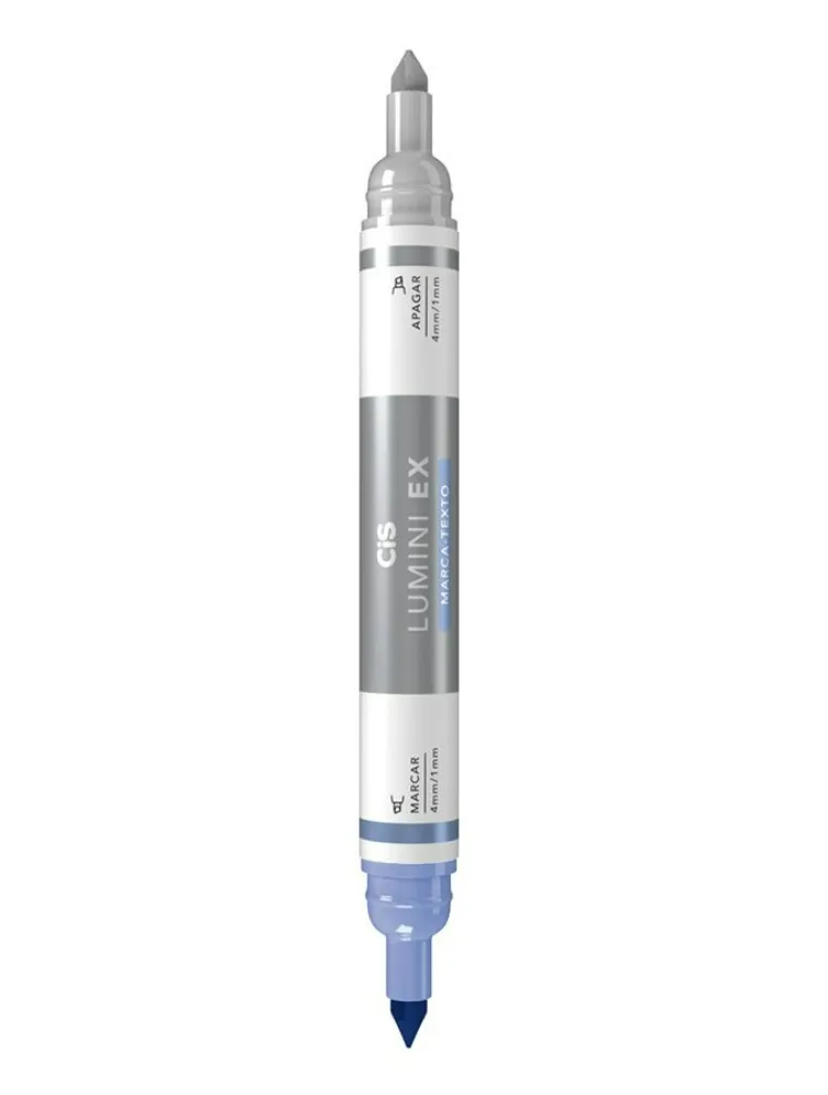 MARCA TEXTO CIS LUMINI EX APAGAVEL AZUL  8700