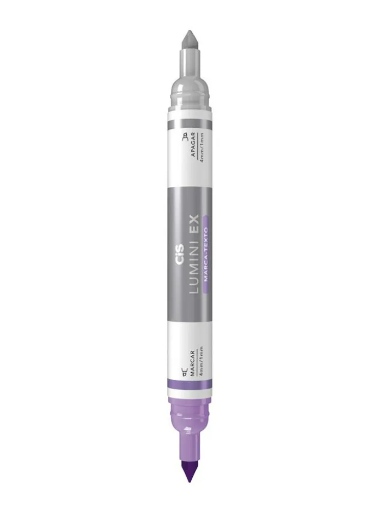 MARCA TEXTO CIS LUMINI EX APAGAVEL LILAS