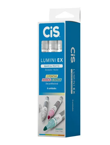 MARCA TEXTO CIS LUMINI EX APAGAVEL LILAS