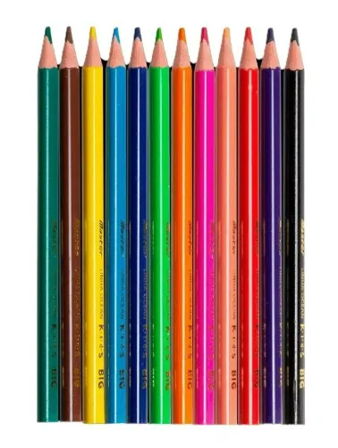 LAPIS DE COR MASTER BIG TRIANGULAR 12 CORES ELRT12B