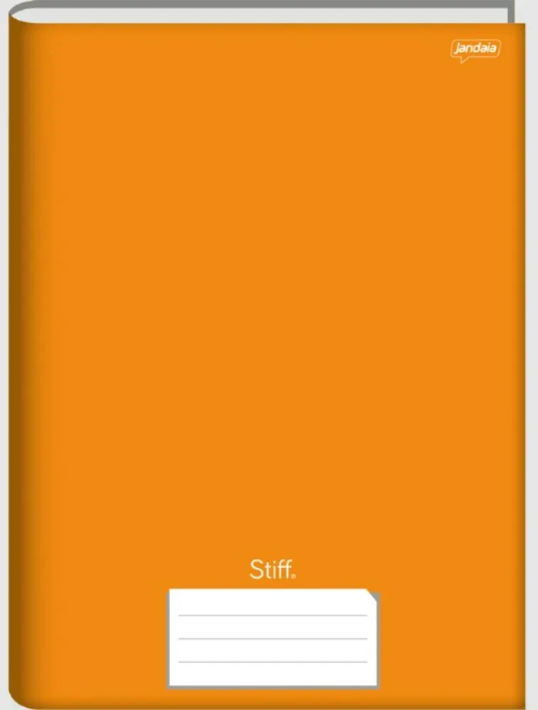 CADERNO BROCHURA JANDAIA UNIVERSITÁRIO STIFF LARANJA 96 FOLHAS