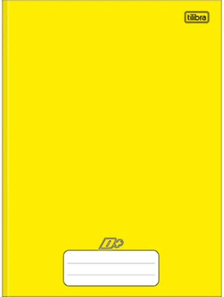 CADERNO BROCHURA TILIBRA UNIVERSITÁRIO D+ AMARELO 48 FOLHAS