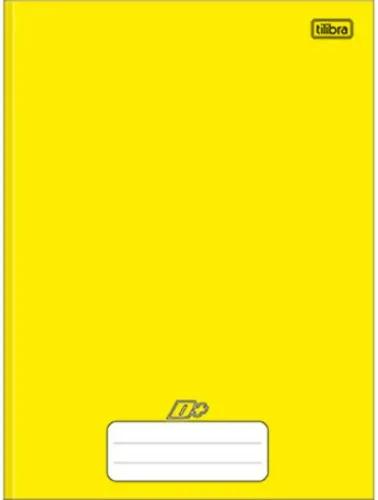 CADERNO BROCHURA TILIBRA UNIVERSITÁRIO D+ AMARELO 48 FOLHAS