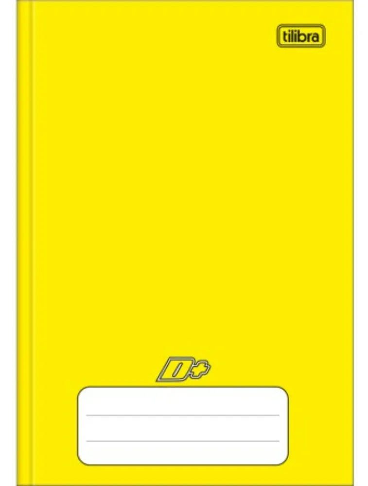 CADERNO BROCHURA CAPA DURA TILIBRA 1/4 D+ 96 FOLHAS AMARELO