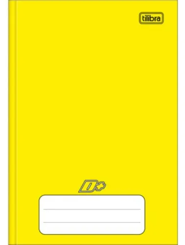 CADERNO BROCHURA CAPA DURA TILIBRA 1/4 D+ 96 FOLHAS AMARELO