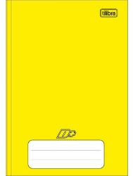 CADERNO BROCHURA CAPA DURA TILIBRA 1/4 D+ 96 FOLHAS AMARELO