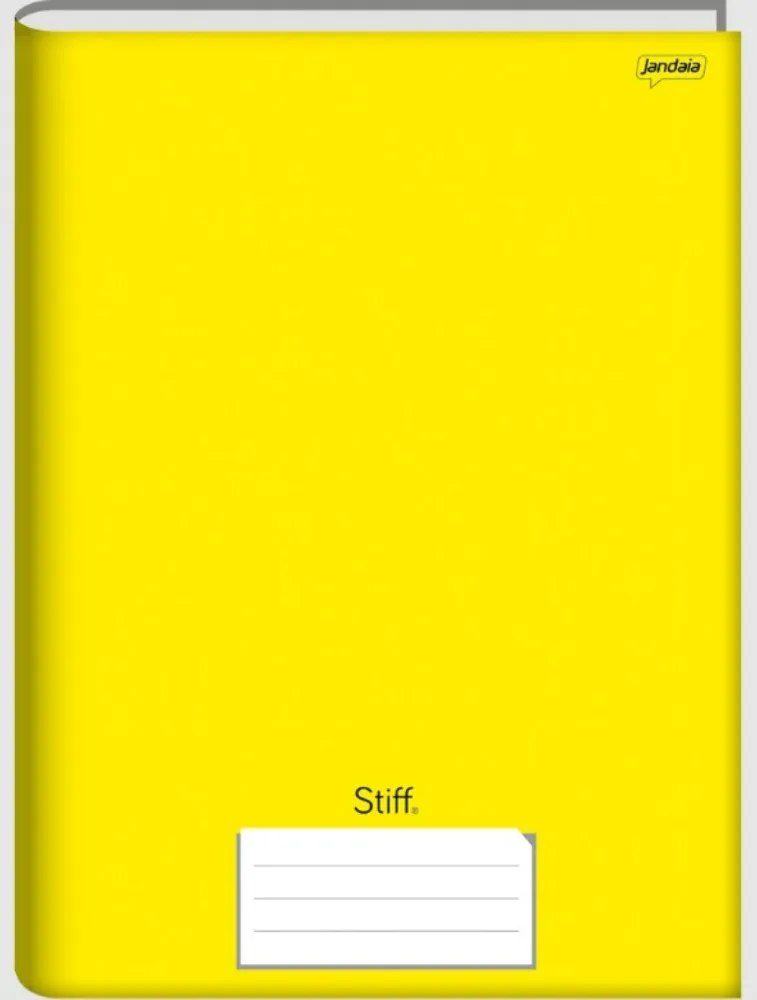 CADERNO BROCHURA JANDAIA UNIVERSITÁRIO STIFF AMARELO 96 FOLHAS
