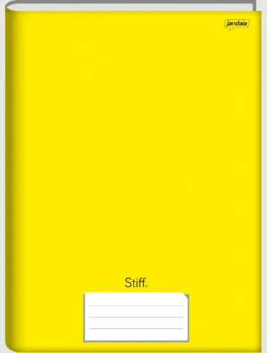CADERNO BROCHURA JANDAIA UNIVERSITÁRIO STIFF AMARELO 96 FOLHAS