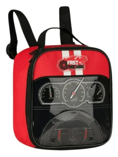 KIT MOCHILA COM CARRINHO, LANCHEIRA E ESTOJO FAST MACHINE FM25030K